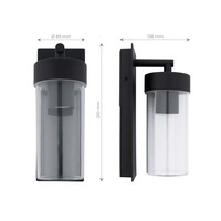 Ledvion Moderne Wandleuchte Außen - 7,5W - 2100K - IP44 - Schwarz