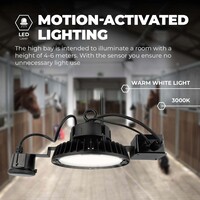 Ledvion LED Hallenstrahler 100W mit Sensor - Philips Driver - 120° - 175lm/W - 3000K - IP65 - Dimmbar - 5 Jahre Garantie - GS-geprüft