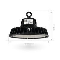 Ledvion LED Hallenstrahler 100W mit Sensor - Philips Driver - 120° - 175lm/W - 3000K - IP65 - Dimmbar - 5 Jahre Garantie - GS-geprüft