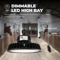 Ledvion LED Hallenstrahler 100W mit Reflektor - Philips Driver - 90° - 175lm/W - 4000K - IP65 - Dimmbar - 5 Jahre Garantie - GS-geprüft