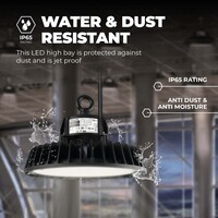 Ledvion LED Hallenstrahler 100W mit Sensor - Philips Driver - 120° - 175lm/W - 4000K - IP65 - Dimmbar - 5 Jahre Garantie - GS-geprüft