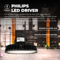 Ledvion LED Hallenstrahler 150W mit Reflektor - Philips Driver - 60° - 175lm/W - 4000K - IP65 - Dimmbar - 5 Jahre Garantie - GS-geprüft