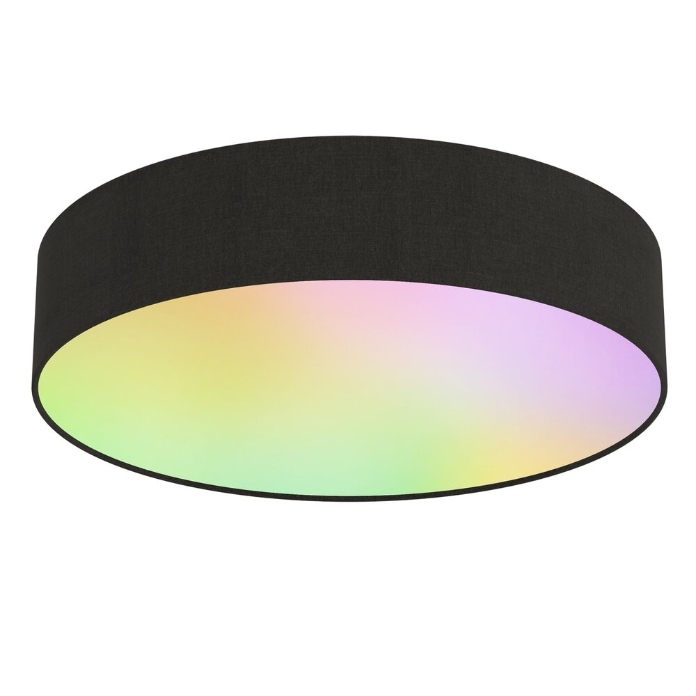 Calex Calex Smart LED Deckenleuchte - Schwarz - 14W - RGB+3000-6500K - Ø300mm