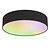 Calex Smart LED Deckenleuchte - Schwarz - 14W - RGB+3000-6500K - Ø300mm