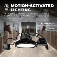 Ledvion LED Hallenstrahler 240W mit Sensor - Philips Driver - 120° - 175lm/W - 4000K - IP65 - Dimmbar - 5 Jahre Garantie - GS-geprüft