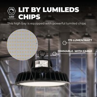 Ledvion LED Hallenstrahler 240W mit Sensor - Philips Driver - 120° - 175lm/W - 4000K - IP65 - Dimmbar - 5 Jahre Garantie - GS-geprüft