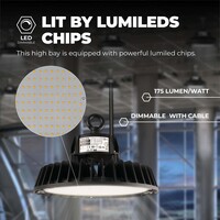 Ledvion LED Hallenstrahler 240W mit Reflektor - Philips Driver - 90° - 175lm/W - 6500K - IP65 - Dimmbar - 5 Jahre Garantie - GS-geprüft