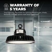 Ledvion LED Hallenstrahler 240W mit Sensor - Philips Driver - 120° - 175lm/W - 6500K - IP65 - Dimmbar - 5 Jahre Garantie - GS-geprüft
