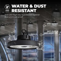 Ledvion LED Hallenstrahler 80W mit Sensor - Energieeffizienzklasse A - 120° - 192 Lm/W - 6000K - IP65 - Dimmbar - 5 Jahre Garantie - GS-geprüft