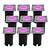 9x Smart LED Bodeneinbaustrahler Quadrat - IP67 - 4,9W - RGB+CCT - 1m Kabel