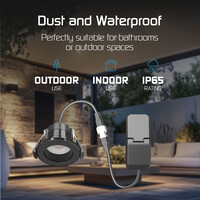 Ledvion Dimmbare Mini LED Einbaustrahler Schwarz - IP65 - 4W - CCT - 5 Jahre Garantie - Geeignet für das Badezimmer