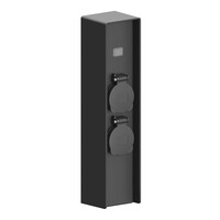 Ledvion Außensteckdose mit Sensor - 2 Steckdosen - IP44 - Steckdose für Garten