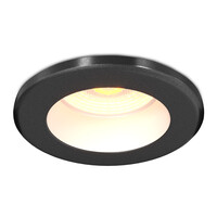 Ledvion Dimmbare Mini LED Einbaustrahler Schwarz - IP65 - 4W - CCT - 5 Jahre Garantie - Geeignet für das Badezimmer