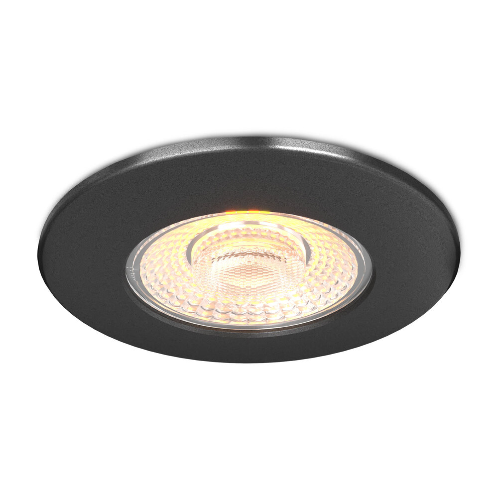 Ledvion Dimmbare LED Einbaustrahler Schwarz - IP65 - 5W - CCT - 5 Jahre Garantie - Geeignet für das Badezimmer