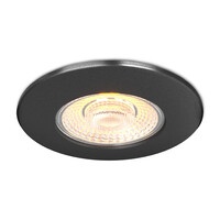 Ledvion Dimmbare LED Einbaustrahler Schwarz - IP65 - 5W - CCT - 5 Jahre Garantie - Geeignet für das Badezimmer