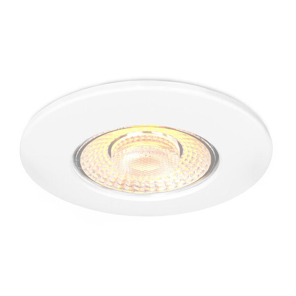 Ledvion Dimmbare LED Einbaustrahler Weiß - IP65 - 5W - CCT - 5 Jahre Garantie - Geeignet für das Badezimmer
