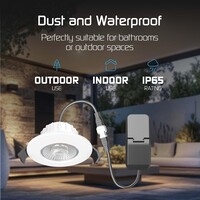 Ledvion Dimmbare LED Einbaustrahler Weiß - IP65 - 5W - CCT - 5 Jahre Garantie - Geeignet für das Badezimmer