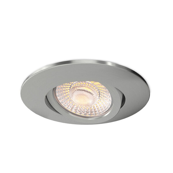 Ledvion LED Einbaustrahler Nickel - IP65 - 3W - CCT - 5 Jahre Garantie - Geeignet für das Badezimmer