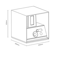 Calex Wiederaufladbare Wandleuchte mit Sensor - 1,5W - 2700K - IP44 - Schwarz - Up & Down