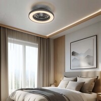 Ledvion Deckenventilator mit Licht - Dimmbar - 48W - 2700K-6500K - Inkl. Fernbedienung