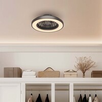 Ledvion Deckenventilator mit Licht - Dimmbar - 48W - 2700K-6500K - Inkl. Fernbedienung
