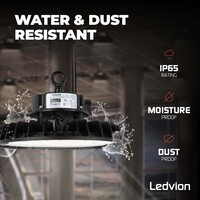 Ledvion LED Hallenstrahler 200W - Philips Driver - Netzschalter - 120° - 175lm/W - 3000K - IP65 - Dimmbar - 5 Jahre Garantie