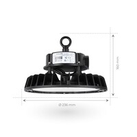 Ledvion LED Hallenstrahler 150W - Philips Driver - Netzschalter - 120° - 175lm/W - 3000K - IP65 - Dimmbar - 5 Jahre Garantie