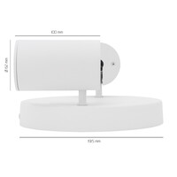 Ledvion LED Deckenstrahler Weiß Duo - Neigbar - GU10 Fassung