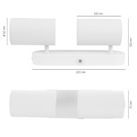 Ledvion LED Deckenstrahler Weiß Duo - Dimmbar - 3W - 4000K - Neigbar