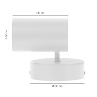 Ledvion LED Deckenstrahler Weiß - Dimmbar - 3W - 2700K - Neigbar