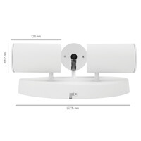 Ledvion LED Deckenstrahler Weiß Trio - Dimmbar - 3W - 4000K - Neigbar