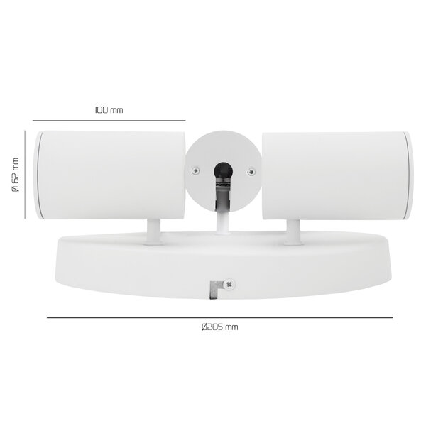 Ledvion LED Deckenstrahler Weiß Trio - Dimmbar - 3W - 4000K - Neigbar