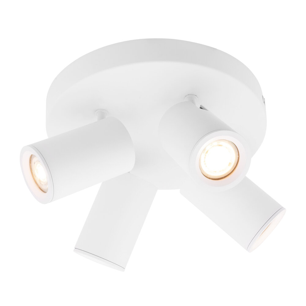 Ledvion LED Deckenstrahler Weiß 4-licht - Dimmbar - 4,9W - RGB+CCT - Neigbar