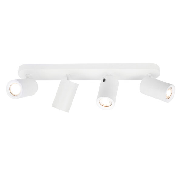 Ledvion LED Deckenstrahler Weiß 4-licht - Neigbar - GU10 Fassung