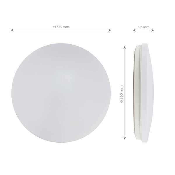 Ledvion Deckenleuchte - 24W - 3000K - 2400 Lumen - Ø31,5 CM