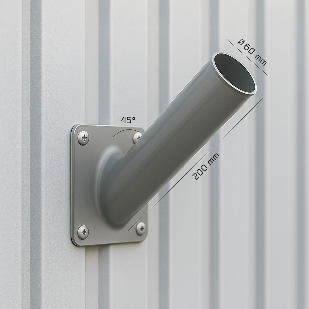 Ledvion LED Straßenlampe Wandhalterung - Ø60mm