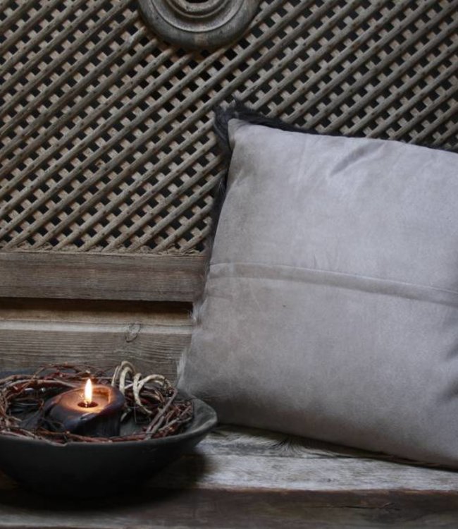 Rene Houtman Sierkussen lichtgrijs/donkergrijs met binnenkussen 45x45cm