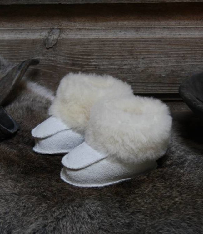 Rene Houtman Babyslofjes  wit