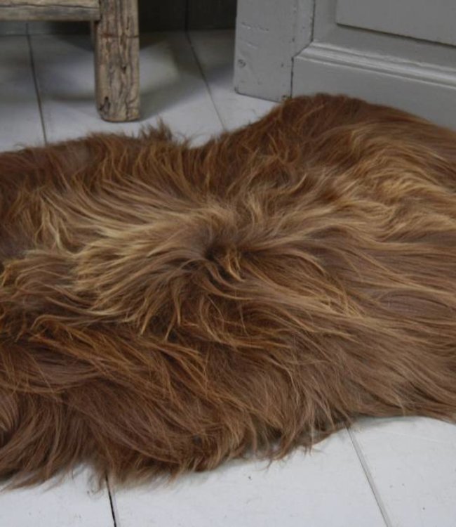 Rene Houtman Schapenvacht IJslander natuurlijk bruin 70 x 130 cm
