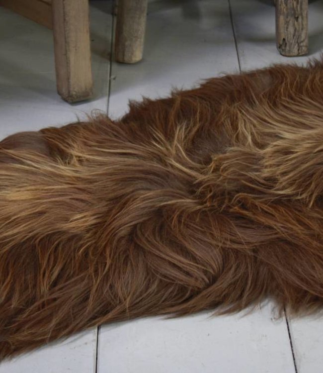 Rene Houtman Schapenvacht IJslander natuurlijk bruin 70 x 130 cm
