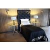 Castle Boxspring 1 persoons Dakota stof met glazen knopen 120 x 200 cm