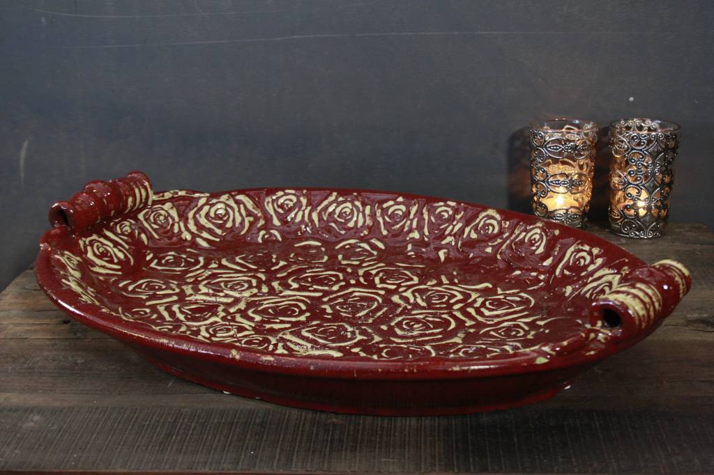 Rene Houtman Saladeschaal PTMD met handvaten 57 cm