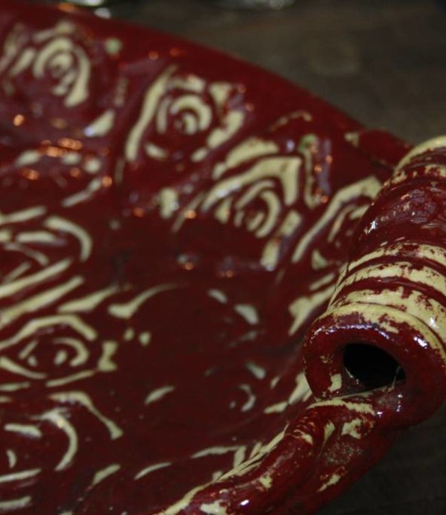 Rene Houtman Saladeschaal PTMD met handvaten 57 cm