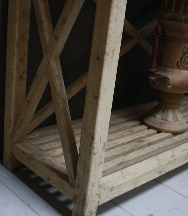 Rene Houtman Avaro Hoge Houten Open Kast 237 cm 3-vaks Ralp Lauren