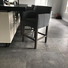 Rene Houtman Barstoel Cassan kiss stof met grijze houten poten Rene Houtman Barstoel Cassan kiss stof met grijze houten poten