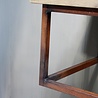 Rene Houtman Zwevend badkamermeubel oud eikenhout 90 cm met rivierstenen waskom Rene Houtman Zwevend badkamermeubel oud eikenhout 90 cm met rivierstenen waskom