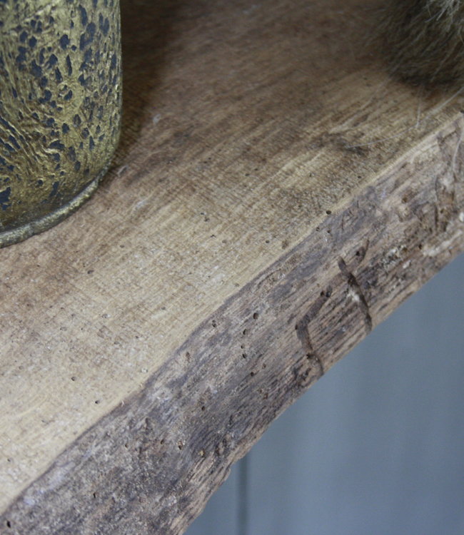 Rene Houtman Sidetable Ijzeren Onderstel Oud Eikenhout