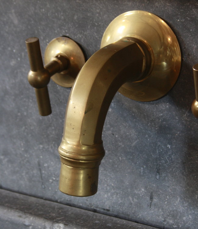 Rene Houtman Pompkraan Muurkraan Nostalgisch 3-gats kraan Brons