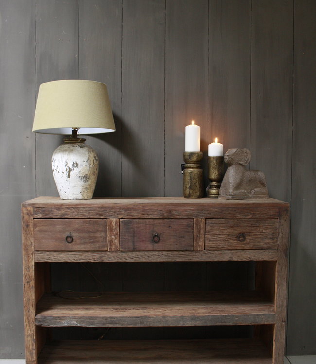 Rene Houtman Wandtafel Bassano met lades en legplanken 120 cm