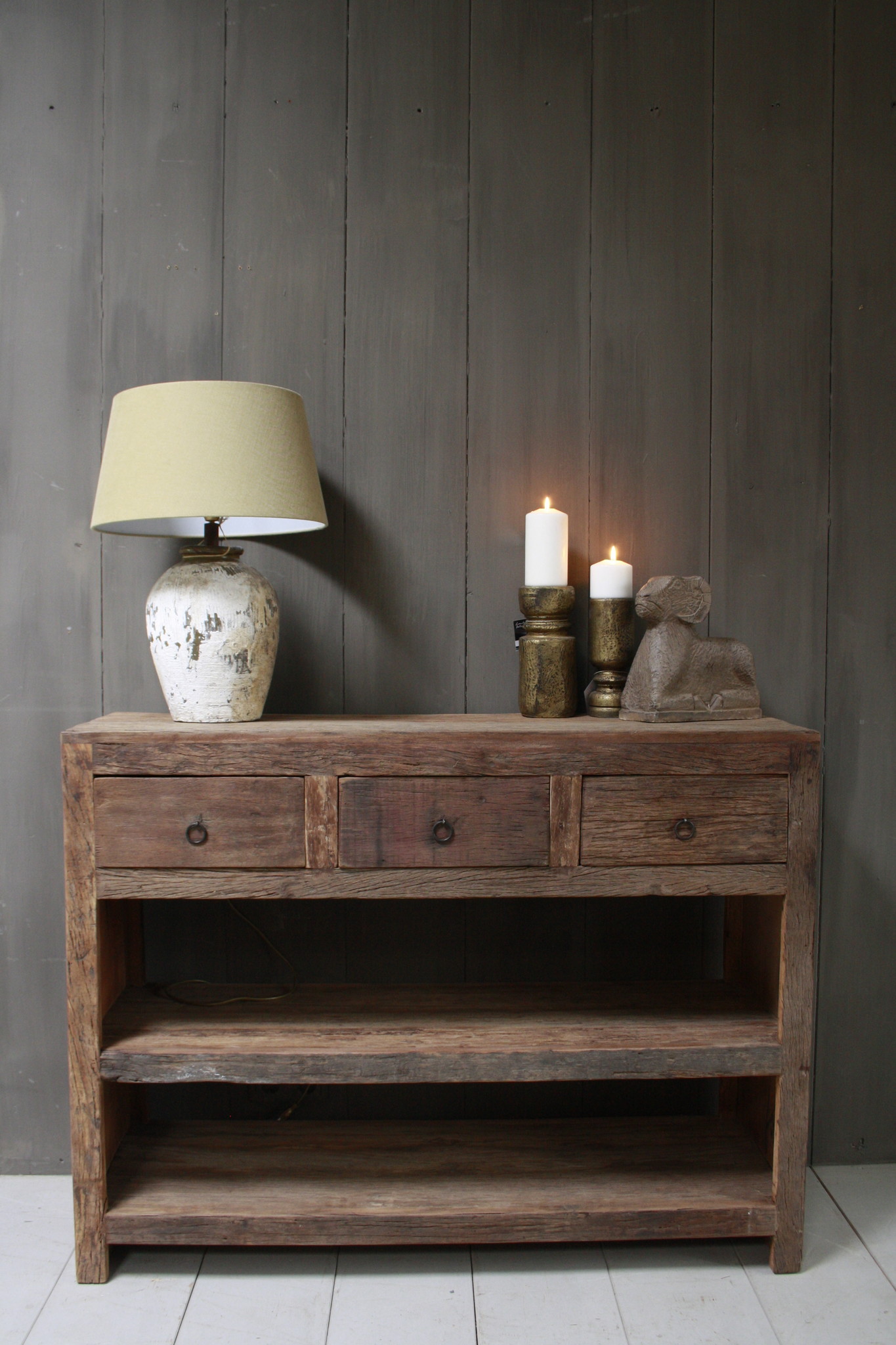 Rene Houtman Wandtafel Bassano met lades en legplanken 120 cm